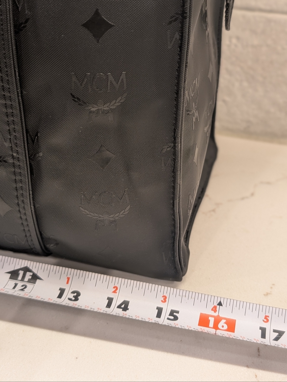 MCM Vintage Visetos Shopper Tote - EUC - Black 15x10x5 Inches - Picture 15 of 16